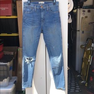Madewell 10" High-Rise Skinny Jeans: Drop Step-Hem